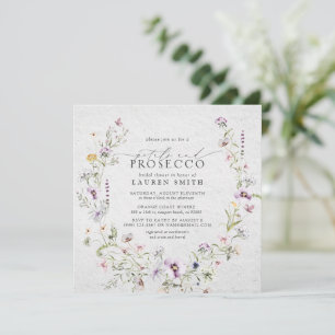 Petals Prosecco Lavendel Wildflower Vrijgezellenfe Kaart