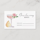 Petals & Prosecco - raad hoeveel kussen Informatiekaartje (Voorkant)