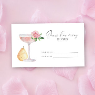 Petals & Prosecco - raad hoeveel kussen Informatiekaartje