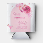 Petals Prosecco Roze Bloemige Bruiloft Favor Blikjeskoeler (Voorkant)
