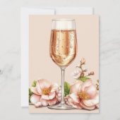 Petals & Prosecco-Vrijgezellenfeest Kaart (Achterkant)