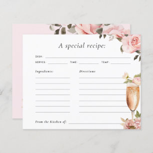 Petals & Prosecco Vrijgezellenfeest Recipcard