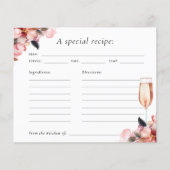 Petals & Prosecco Vrijgezellenfeest Recipcard (Voorkant)