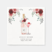 Petals & Prosecco-Vrijgezellenfeest Servet (Voorkant)