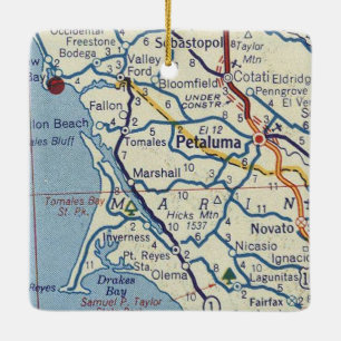 Petaluma CA Keramisch Ornament
