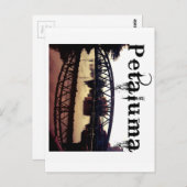 Petaluma California Briefkaart (Voorkant / Achterkant)