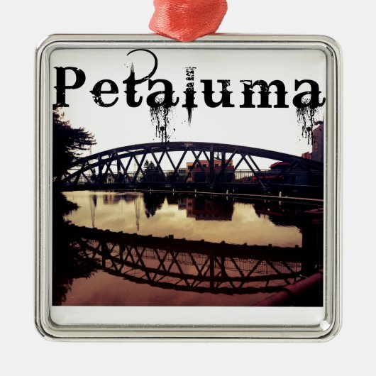 Petaluma California Metalen Ornament (Voorkant)