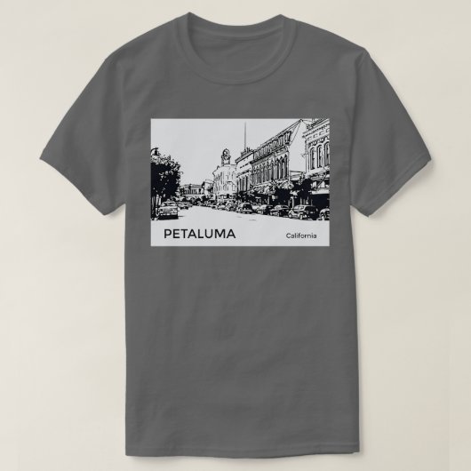 Petaluma California TShirt (Design devant)