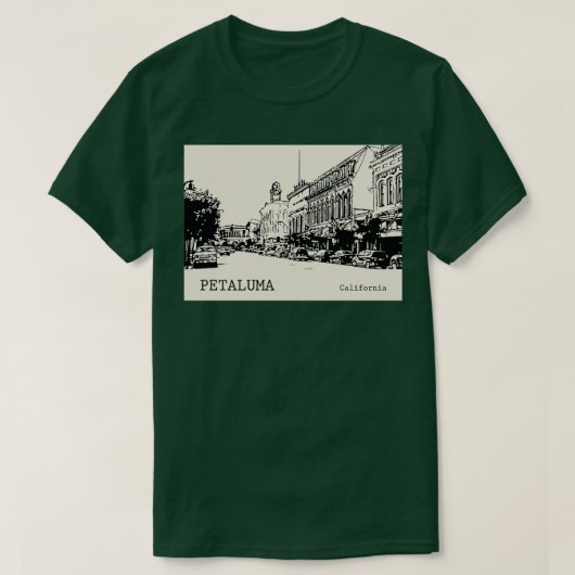 Petaluma California TShirt 1 (Design devant)