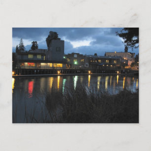 Petaluma Turning Basin à la carte postale de nuit