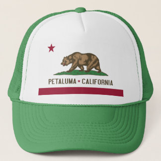 Petaluma: Vlag van Californië-Pet Trucker Pet