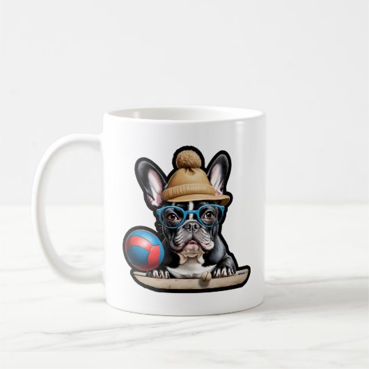Pétanque Bulldog Bonjour [FUN!] - Coffee Mug (Gauche)