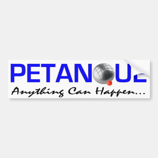 Petanque Bumpersticker (Voorkant)