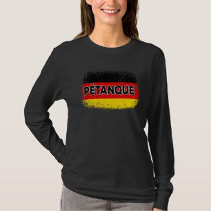 Petanque Duitse Vlag Speler Boule Bocce Boccia T-shirt