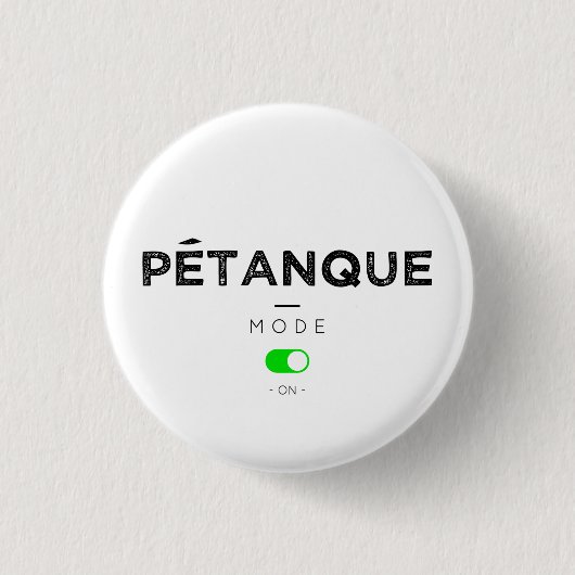 Petanque-modus ingeschakeld ronde button 3,2 cm (Voorkant)