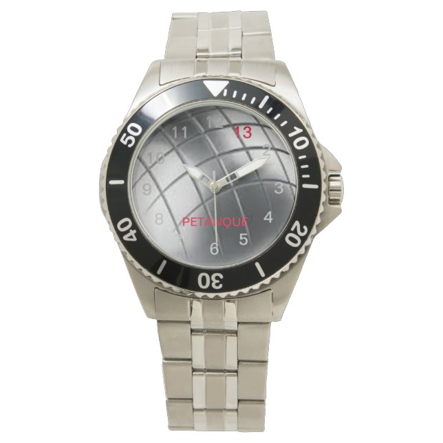 Petanque Watch Steel Horloge (Voorkant)