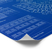 PETCO Park Blueprint English Poster (Hoek)