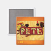 PETE ALBUM MAGNET MAGNEET (Voorkant / Achterkant)