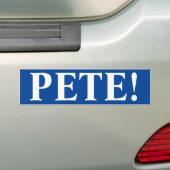 Pete. Bumpersticker (Op auto)