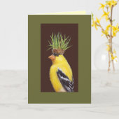 Pete de goudvinkkaart kaart (Gele Bloem)