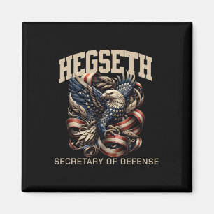 Pete Hegseth minister van Defensie steunt Trump Pa Magneet