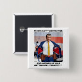 PETE HEGSETH "OBLITERATED" BUTTON (Voorkant /achterkant)