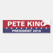 PETE KING voor President 2016 Bumpersticker (Voorkant)