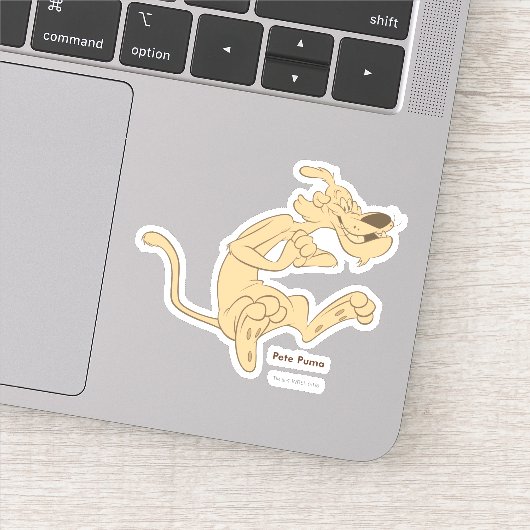 Pete Puma Excited Sticker (Detail)