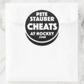 Pete Stauber Cheats At Hockey .com Stickers (Tas)