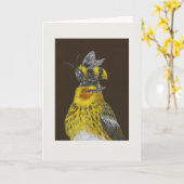 Pete the Cape May carte de Paruline (Fleur jaune)