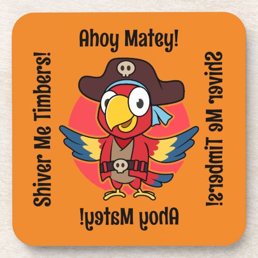 Pete the Pirate - Halloween Drink Onderzetter (Voorkant)