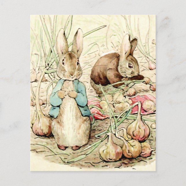 Peter and Benjamin Gather Onions by Beatrix Potter (Voorkant)