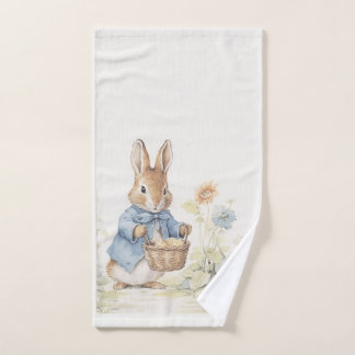  peter bunny met bloemen bad handdoek