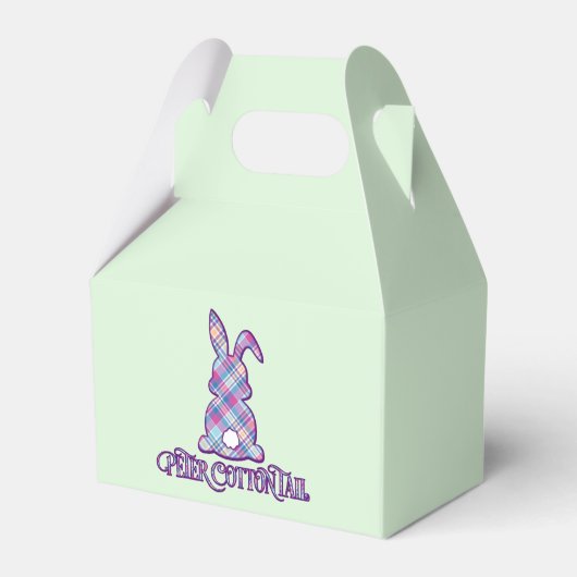 Peter Cottontail Paars Pset Easter Bunny Bedankdoosjes (Voorkant Zijde)