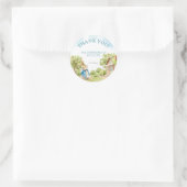 Peter de Konijn Baby shower Dank je wel Ronde Sticker (Tas)