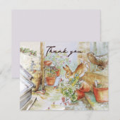 Peter de konijn  bedankkaart (Voorkant / Achterkant)