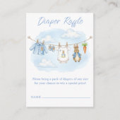 Peter de Konijn Clothesline Douche Luier Raffle Informatiekaartje (Voorkant)