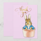 Peter de konijn Dank je Bedankkaart (Voorkant / Achterkant)