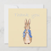 Peter de Konijn "Dank je" Tekst Bedankkaart (Voorkant)