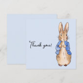 Peter de Konijn "Dank je!" tekst Dank je Bedankkaart (Voorkant / Achterkant)