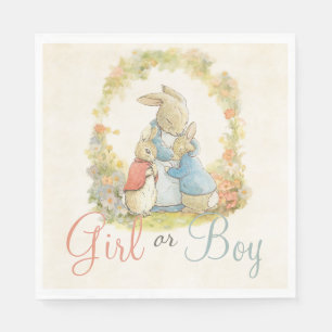 Peter De Konijn Geslacht Onthullen Jongen Meisje Servet
