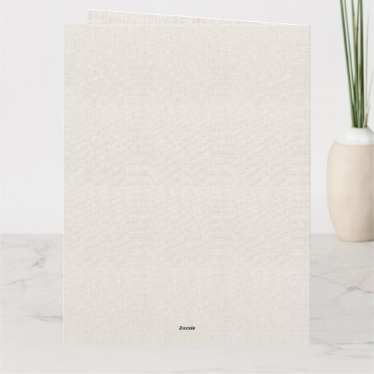 Peter de Konijn Linnen Achtergrond Bedankkaart (Achterkant)