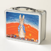 Peter de Konijn op het strand (Achterkant)