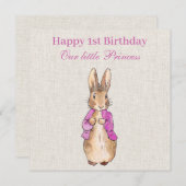 Peter de konijn roze jas Eerste verjaardag (Voorkant / Achterkant)