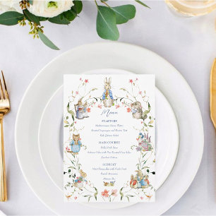 Peter de Konijn Wildflower Baby shower Menu