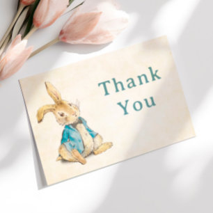 Peter de Konijnenjongen Baby shower Dank je Bedankkaart