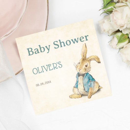 Peter De Konijnenjongen  Baby showers servetten
