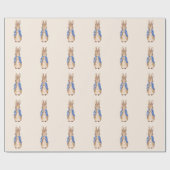 Peter de Rabbit Beige background Cadeaupapier (Vlak)