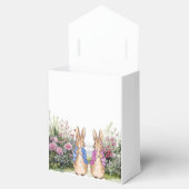 Peter en Flopsy in hun bloementuin Bedankdoosjes (Geopend)