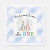 Peter en Flopsy worden één Servet (Voorkant)